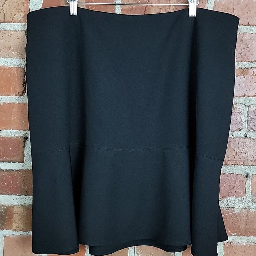 Eloquii black trumpet mini skirt‎ plus size 20
